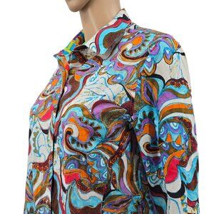 Robert Graham Limited Edition Women's Long Sleeve Shirt, Medium